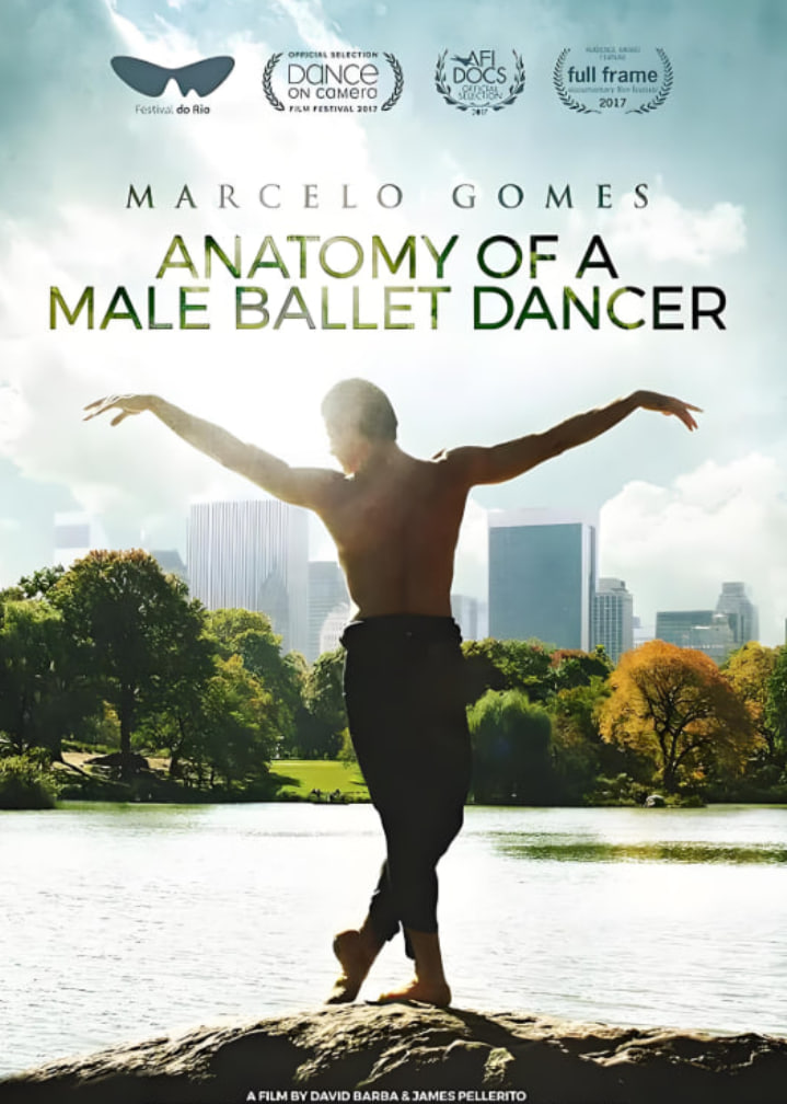 男芭蕾舞演员的解剖图